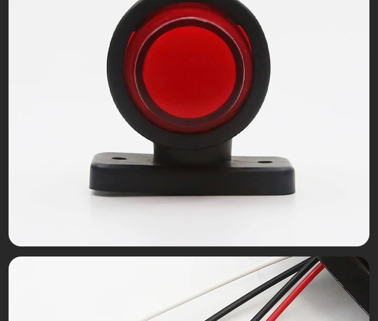 European truck double-sided guide light, 24V signal light, contour light, LED red-yellow light, height indicator light, bidirectional light