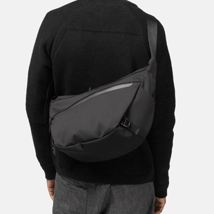 New High-End Leather Film Multi-Purpose Sports Crossbody Bag, Fashionable Waterproof Outdoor Wear-Resistant Lulu Same Style Dumpling Bag