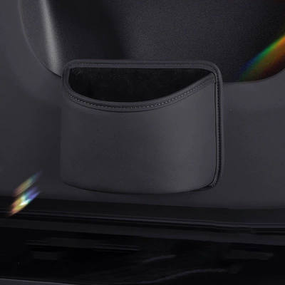 Car storage bag/box Box, Car Interior Accessories, Foldable - leather-multifunctional-storage-bag-trash-can-noble-black-205167