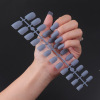 Long matte nail stickers, multicoloured fake nails for manicure, ready-made product, European style