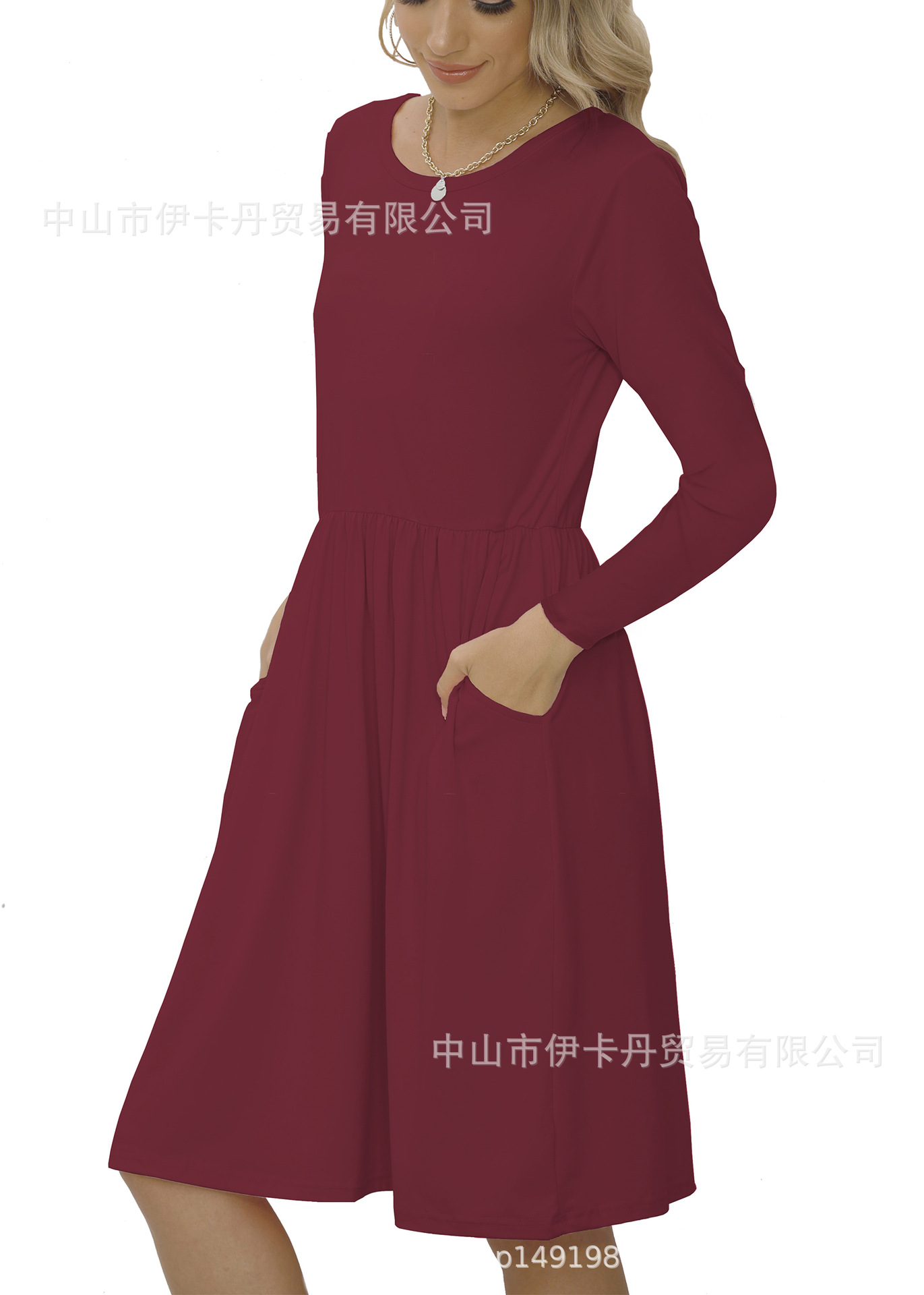 long-sleeved new sexy dress NSYKD50646