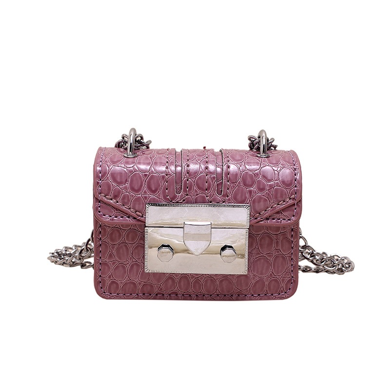 Nicho de moda mini cadena bolso de mujer 2026 nuevo bolso cuadrado simple diario bolso de tela de mujer