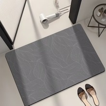 新款外贸硅藻泥地垫浴室厕所卫生间吸水防滑速干垫家用耐磨地毯