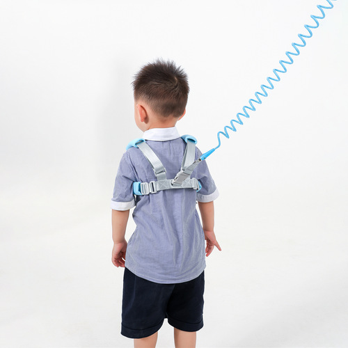 Baby and Toddler Anti-Lost Harness with Tethering Cord, Baby Anti-Lost Wristband, 2-meter Anti-Lost Spring Cord, Baby Walk Safety Harness