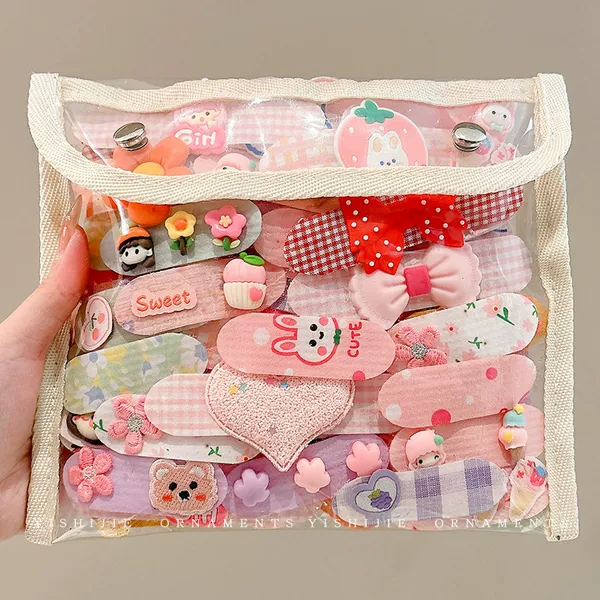 Korean-style sweet and cute children's bangs stickers that don't damage hair, magic stickers for girls, 2026 new model, baby bunny hair stickers
