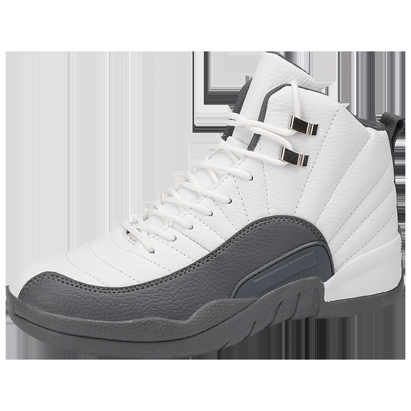 Зимние мужские белые кроссовки-high top со сверхпрочной текстурой, шнуровка, клейкая подошва, текущие кроссовки-кагроза