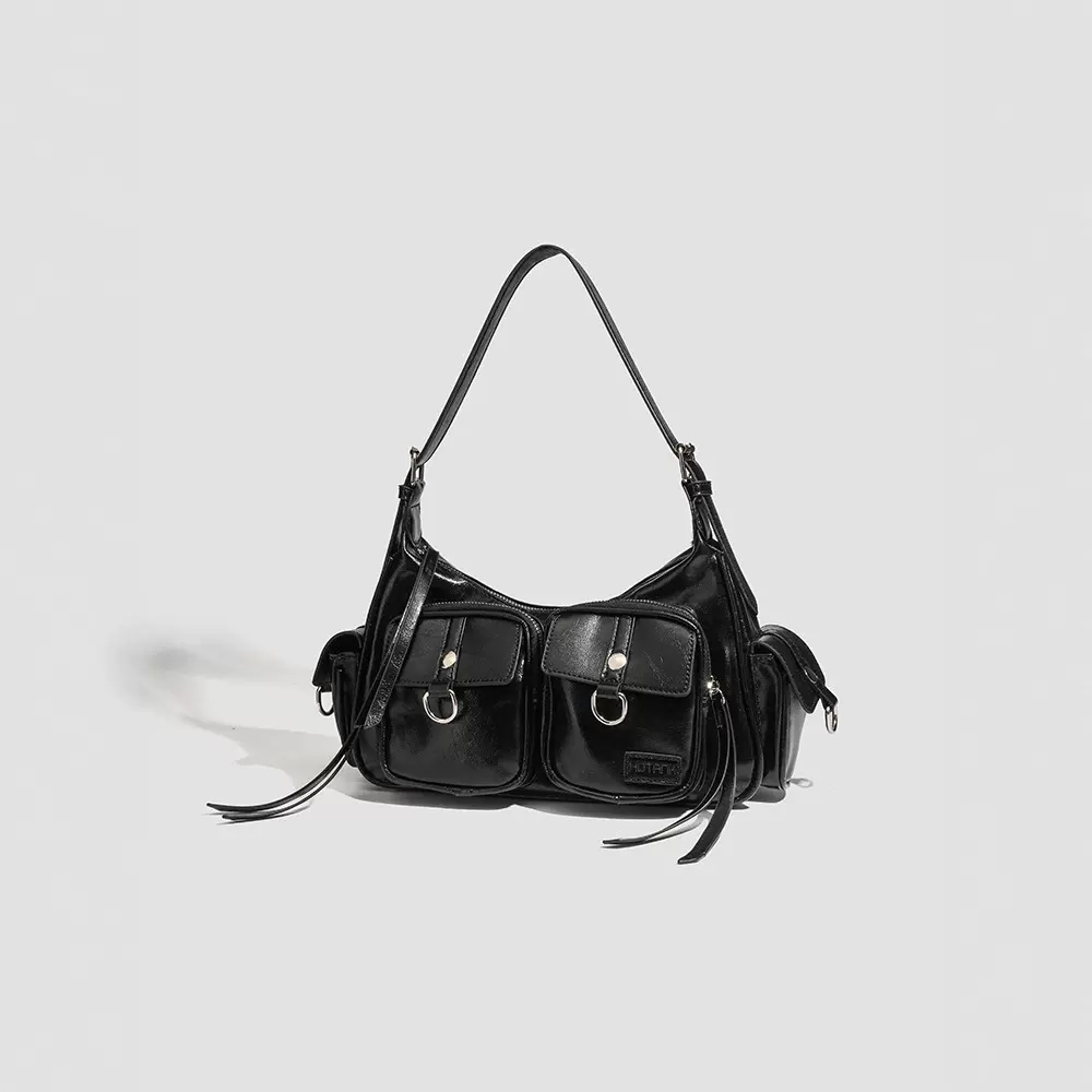 时尚简约PU腋下包 小众通勤单肩包 新款女式PU休闲包