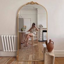 法式复古全身镜家用置地落地镜欧式中古穿衣镜ins风衣帽间试衣镜