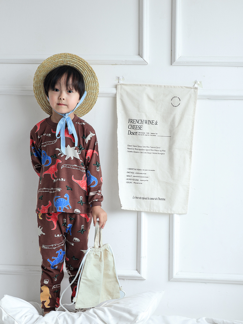 Nuevos niños chaquetas de otoño pantalones de otoño niños ropa interior base set de algodón niñas pijamas bebés ropa para el hogar al por mayor