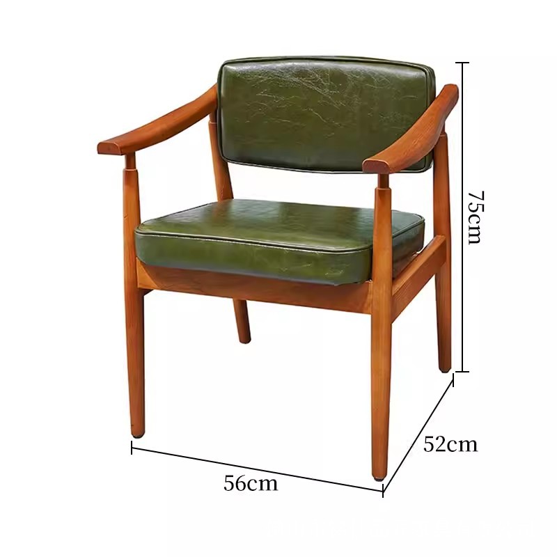Silla de comedor de madera maciza para restaurante