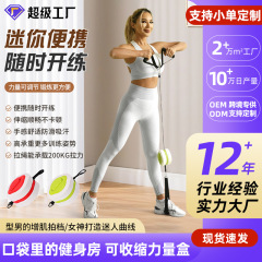調整可能な抵抗フィットネスレトラクターダンベルホームフィットネス機器ポータブルローイングマシンアームストレングストレーニング器具カスタマイズ