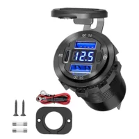 Новый Amazon горячая продажа автомобиля модификация QC30 PD3.0 QC3.0 с переключателем 12-24V комбинированный алюминиевый сплав