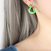 Trend fresh earrings, cute cleaner, fashionable accessory, Japanese and Korean