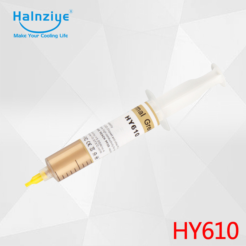 Huaneng Zhiyan HY-610 Copper-Containing Heat Dissipation Silicone Grease 30g Notebook Computer CPU Heat Dissipation Graphics Card Needle Silicone Huaneng Zhiyan HY-610 Copper-Containing Heat Dissipation Silicone Grease 30g Notebook Computer CPU Heat Dissipation Graphics Card Needle Silicone