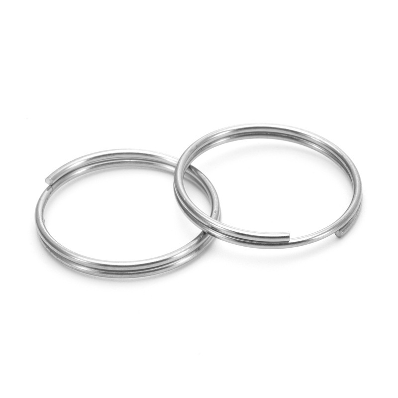 オープンリングソーのリングの三角ボタンのダブルリングの羊のアイレットdiyチェーンのキーホルダーの接続リングのアクセサリーの部品|undefined