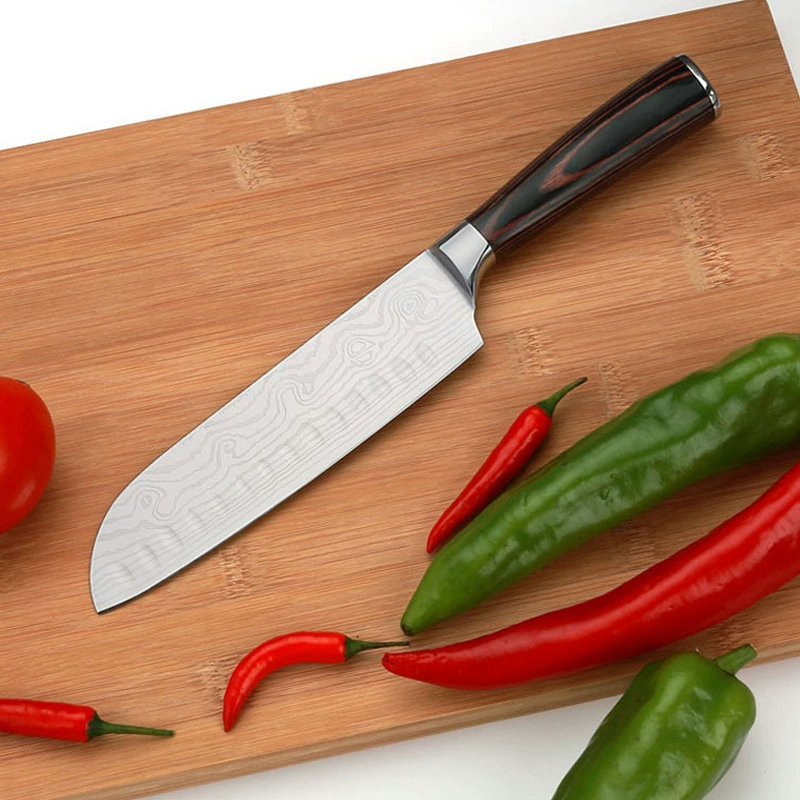 Дамасская кухонная разделочная нож-кухонный нож для суши, тонкий кулинарный нож из нержавеющей стали