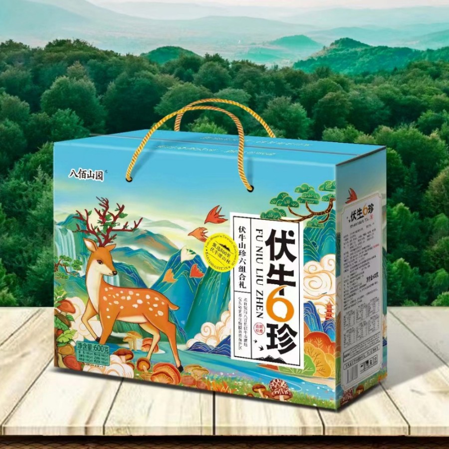 菌菇山珍礼盒装 菌菇虫草花猴头菇干货礼盒 节日福利礼品年货批发