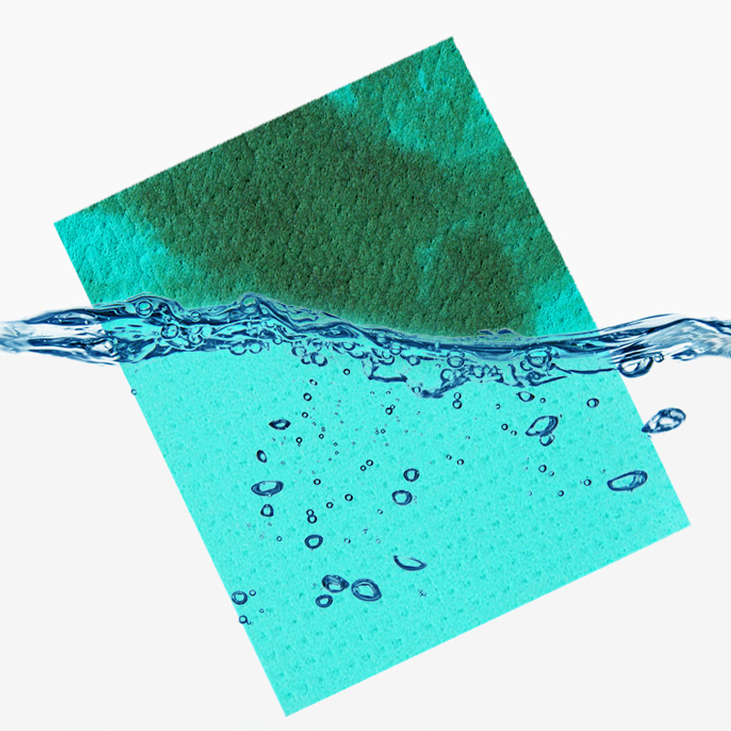 厨房清洁用品抹布洗碗巾西班牙木浆棉厨房吸水洗碗海绵百洁布批发