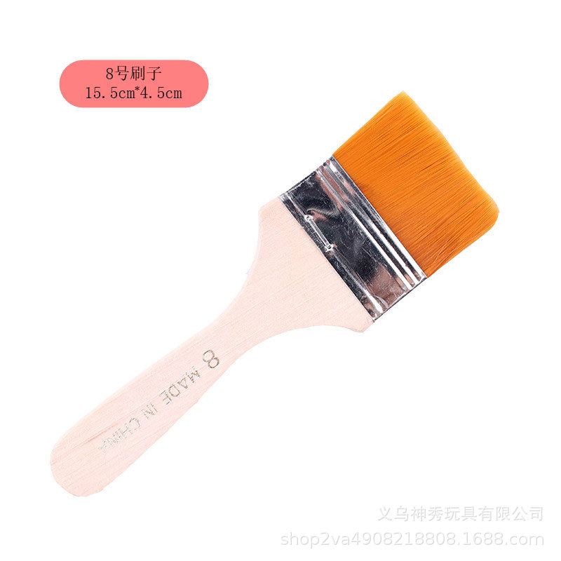 Cepillo de pintura al óleo de lana de nylon gouache pincel de pintura de acuarela arte acrílico pintura de pared pincel pintado a mano cepillo de fila bricolaje