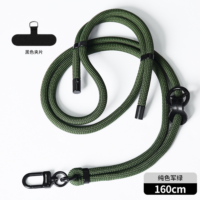 Cordón de teléfono móvil al por mayor crossbody ajustable avanzado Halter muñeca tejida Sling back clip caja del teléfono móvil correa de cordón