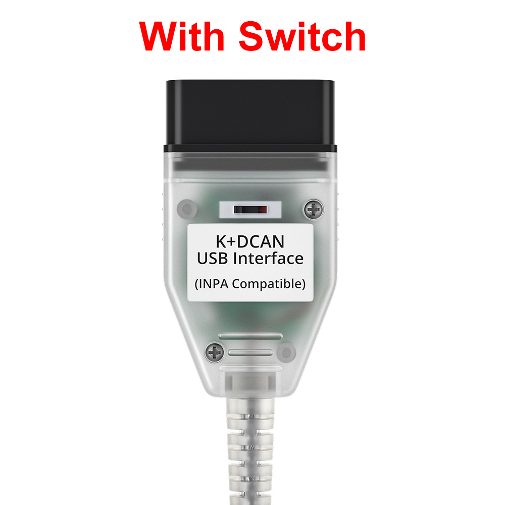 跨境BMW Scanner E60 E70 E80 X1 X5 INPA K+CAN With Switch白壳