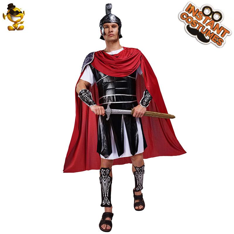 Grandes hombres gladiador rendimiento traje etapa traje juego de rol rendimiento traje Cosplay ropa mascarada