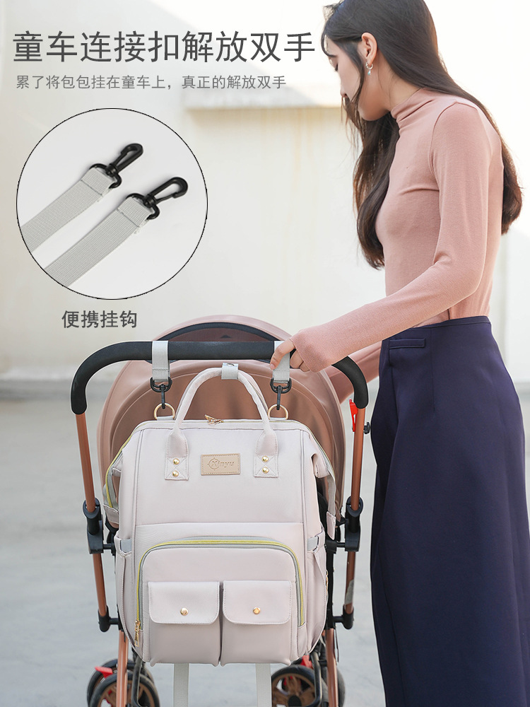 The 2025 new product is a high-end outdoor milk storage, heat preservation, large-capacity baby bag, multi-functional storage, and cross-border mommy bag Application Scenario