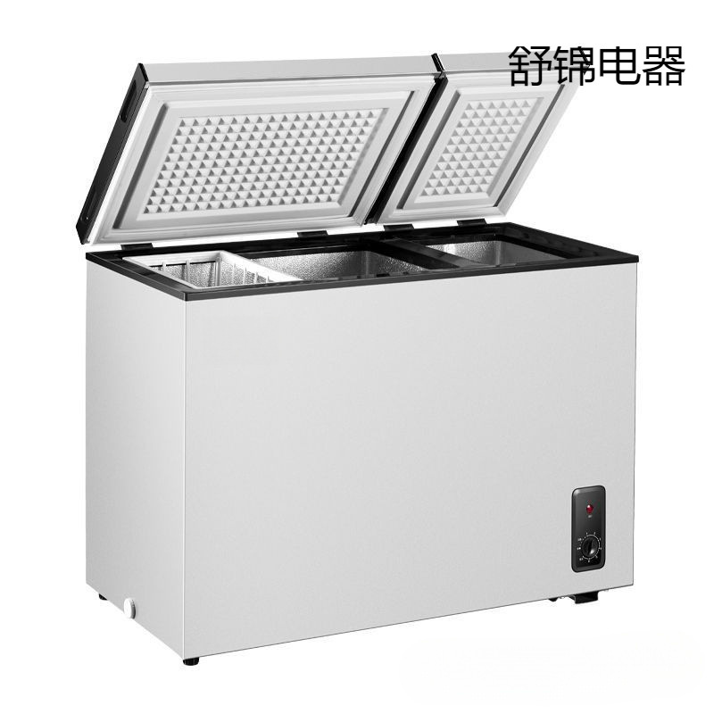 Double-Door Freezer Household Dual-Temperature Freezer Large Capacity Small Commercial Freezer and Refrigerator Dual-Purpose Yinghui