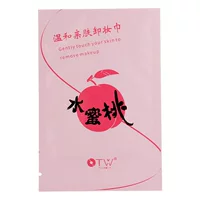 Инструменты для косметического макияжа OTW Peach Нежные, приятные для кожи салфетки для снятия макияжа 30 штук Одноразовые без мытья для глаз, губ и лица