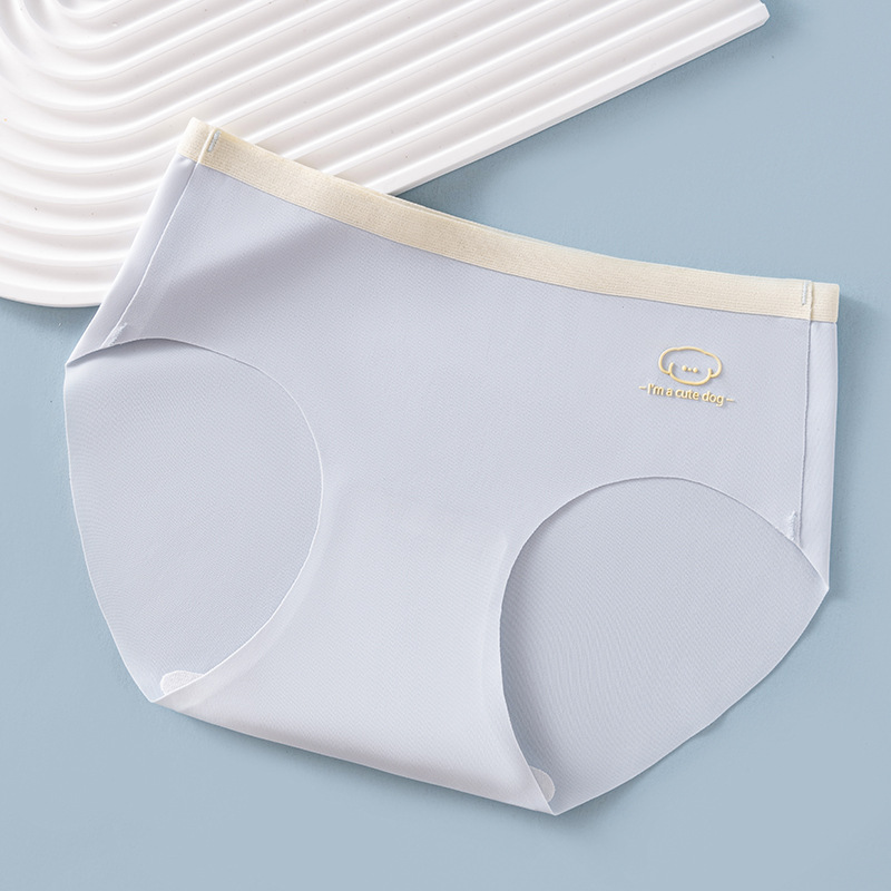 Pantalones cortos de crecimiento sin costuras de seda de hielo fino de verano para niños entrepierna de algodón puro antibacteriano y transpirable niña triángulo refrescante