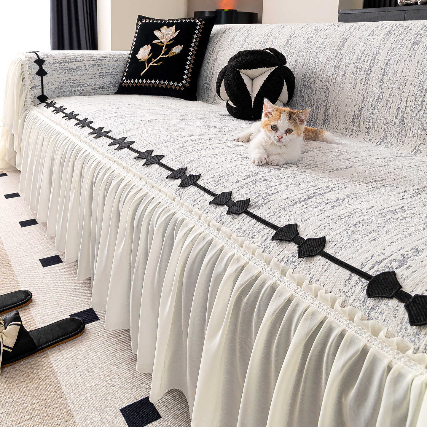 Chenille Sofa Cover Cloth for All Seasons, 2026 New Model Sofa Towel, Full Cover, Non-Slip, Anti-Cat Scratch Cover