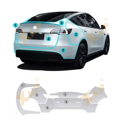 Film, Automotive Film - tpu-transparent-protective-film-model-y-rear-bumper-tpu-protective-film