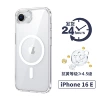 IPhone16E circle transparent large hole magnetic case