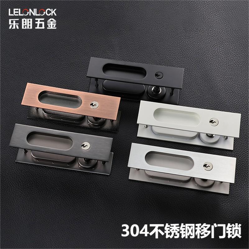 Panel cuadrado personalizado 304 puerta deslizante de acero inoxidable puerta oculta opcional multicolor puerta deslizante puerta deslizante bloqueo de gancho