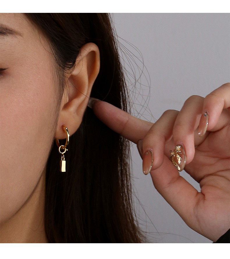 Pendientes De Plata De Moda Con Letras Desmontables Para Mujer Al Por Mayor display picture 5