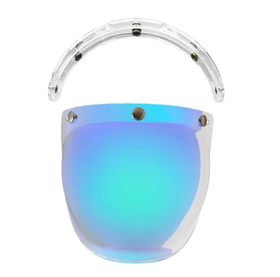 Dəbilqə (Kaska) aksesuarları — Lens Curved Three-Button Electroplating - revo-aurora-blue-free-transparent-stand