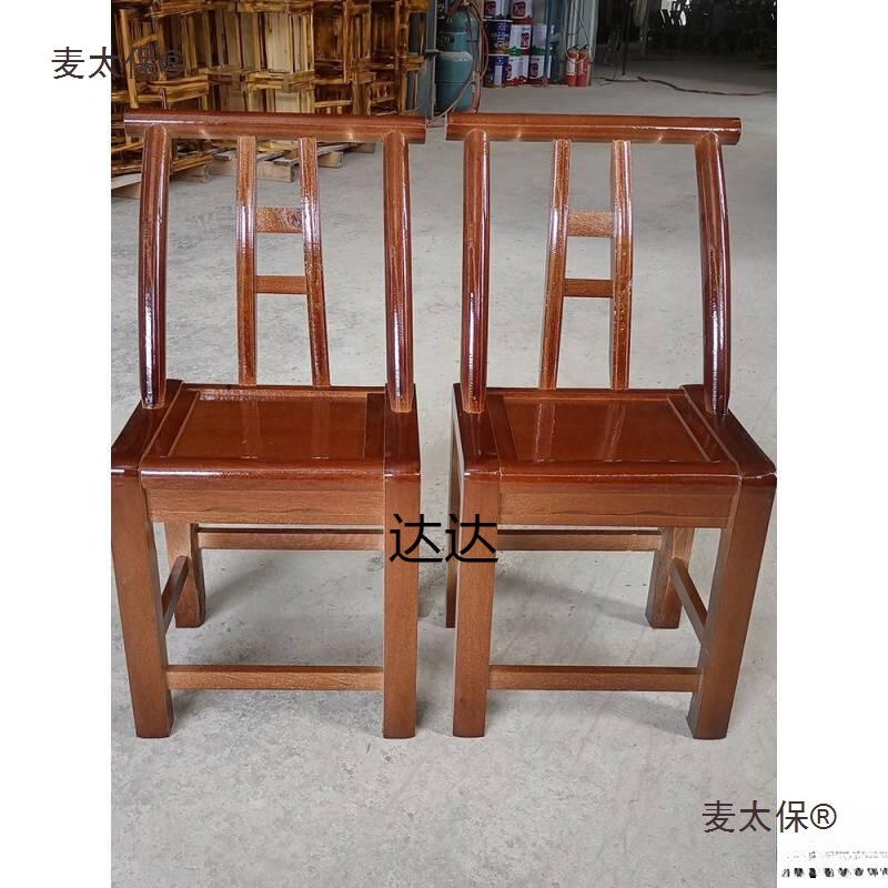 Old-Fashioned Solid Wood Chair, Rural Handmade Dining Chair, Kidsren's Farmhouse Restaurant Chair, Shoe Changing Stool, Home Use by Metabo