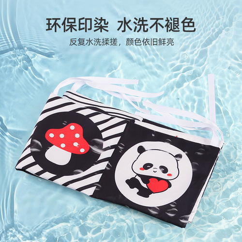 Baby early education cloth bedside can be chewed and not torn apart 0-12 months old baby color recognition educational toy