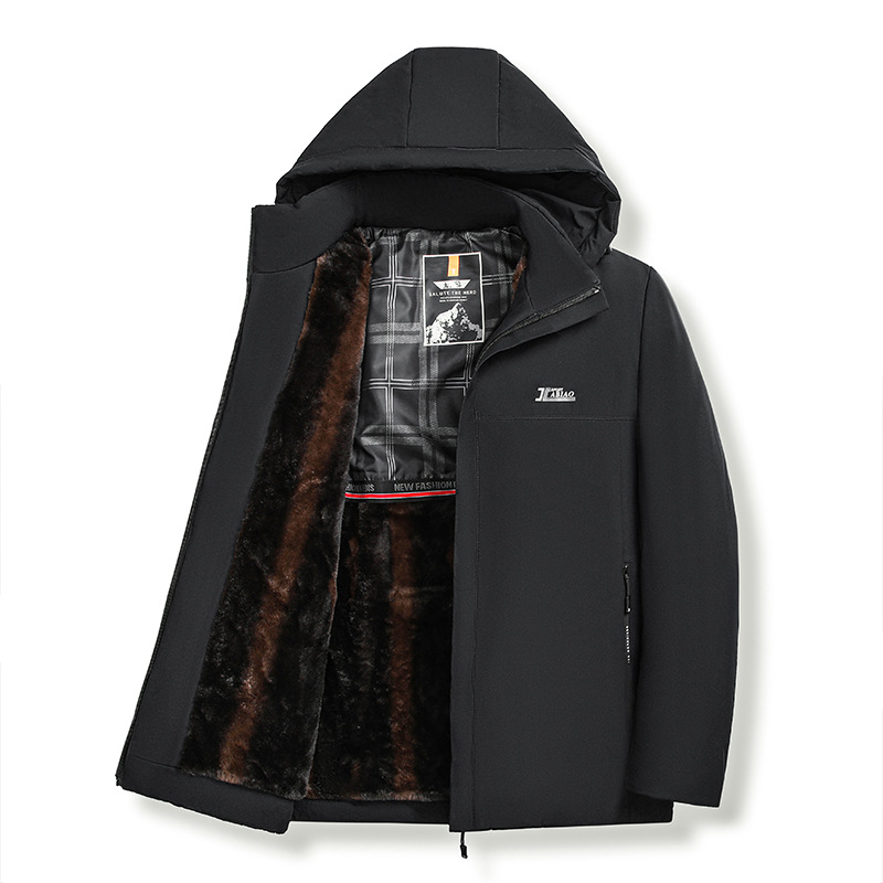 Cotton for young people with added velvet thick clothing, men's warm cotton jacket, windproof high-quality autumn and_voghion.com