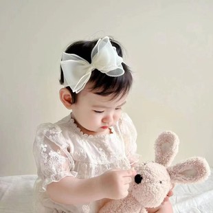 Children's Hairband Girl Trendy Korean Style Princess Cute Non-Stretching Fashion Korean Style Baby Girl Headwear Baby Bow