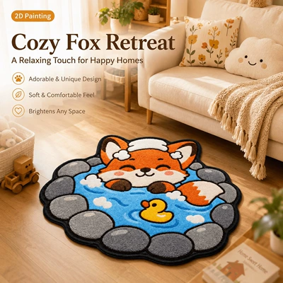 Cute and adorable lion-shaped doormat, made of Avtomobil döşəmə paspasları - 93gyg-cute-animals-no2-6-4060cmskin-friendly-imitation-cashmere