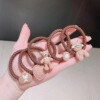 Woven hair rope, advanced hair accessory, ponytail, case, 5 pieces, wholesale, high-quality style