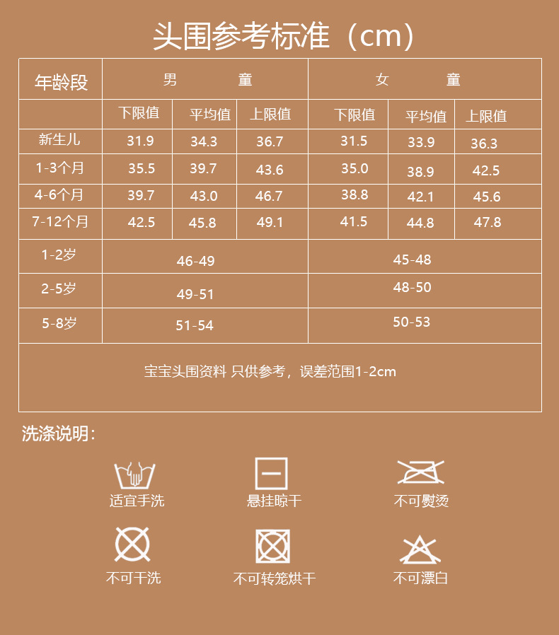 wookid儿童卡通小熊毛绒手工帽子户外保暖儿童帽子可爱婴儿针织帽详情2