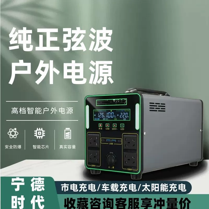 Портативный вместительный источник питания для кемпинга, 220V