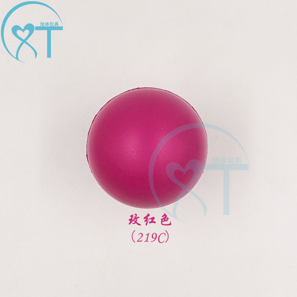 Venta caliente transfronteriza pu espuma tamaño pequeño color sólido brillante Bola de impresión de logotipo 4cm aerosol pintura estrés bola juguetes para niños