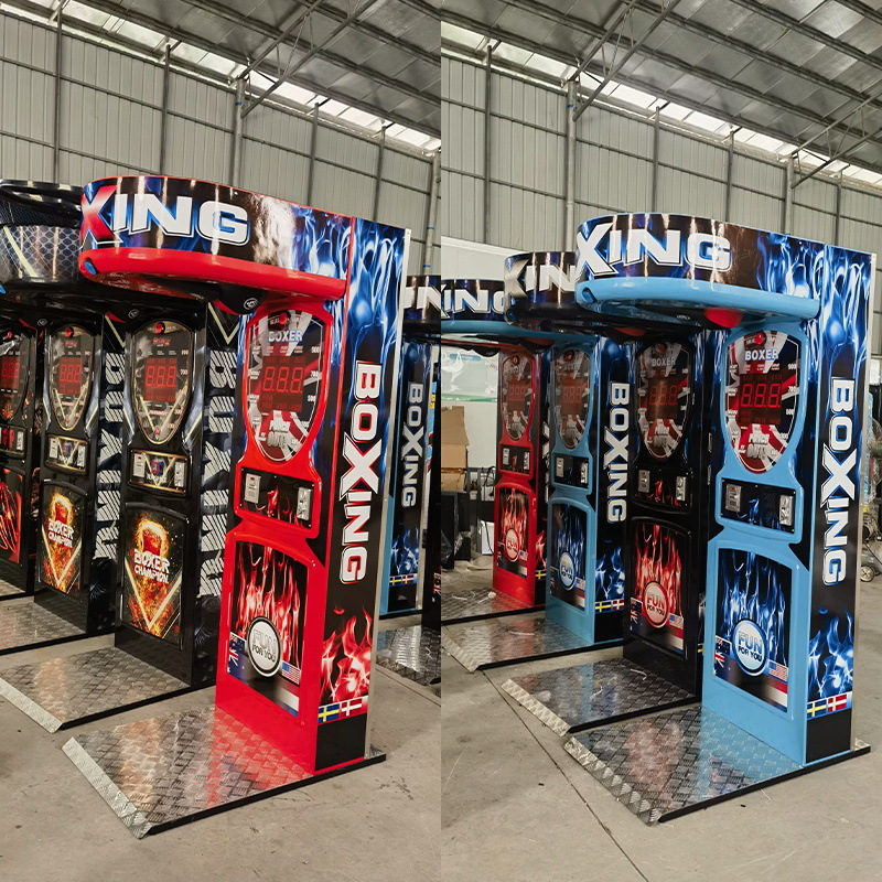 Sala de juegos máquina de boxeo grande Hércules máquina de boxeo dragón ventilación prueba de fuerza descompresión máquina de juego de boxeo de la ciudad equipo