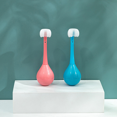 3D三面儿童宝宝U型牙刷硅胶牙刷适用2-12岁宝清洁护齿牙刷厂家