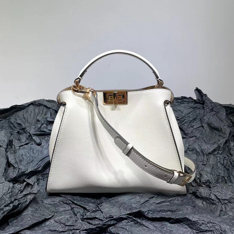 2023 New Classic Genuine Leather Cat Bag Handbag Shoulder Crossbody Bag For Women With Lock Cowhide Leather Purse