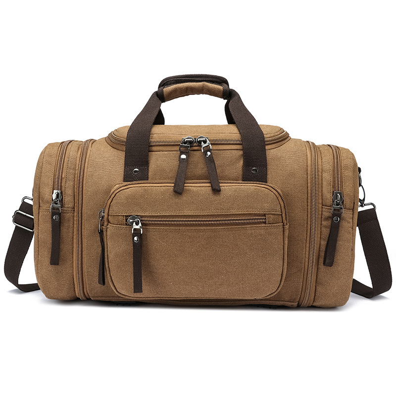 Estilo coreano transfronterizo de gran capacidad de equipaje bolsa de viaje casual de moda al aire libre crossbody portátil bolsa de viaje de lona