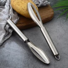 新款不锈钢刮鱼鳞神器商用杀鱼刮鱼鳞工具刨打去刮鳞器家用杀鱼刀